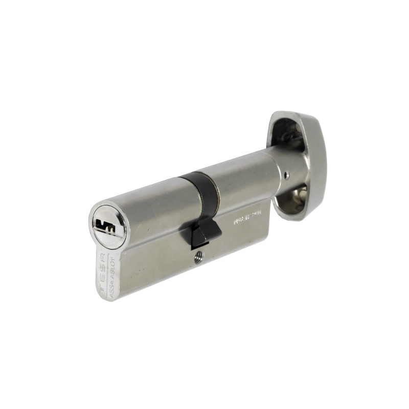 Wkładka z gałką do drzwi 90mm G45/45 niklowana mod. T-60