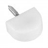 Podpórka meblowa 19x15mm biała plastikowa 8szt. mod.165