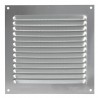 Kratka wentylacyjna 170x170x0,6 z siatką srebrna mod.3 DIS