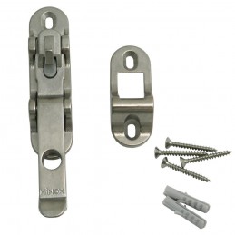 Zatrzask Łapacz okiennicy automatyczny, przytrzymywacz okiennicy INOX "piesek"