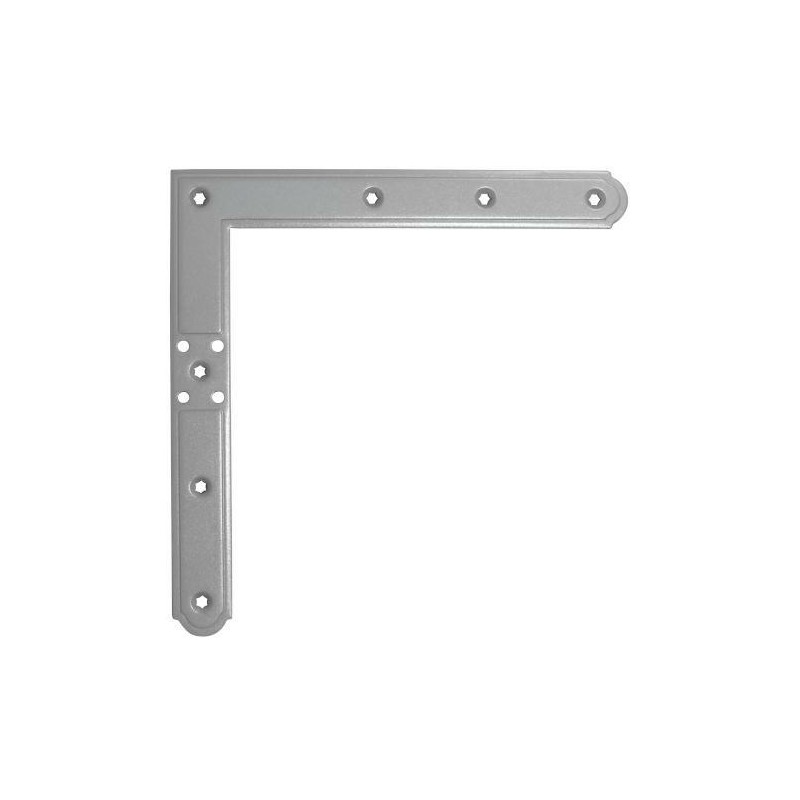 Narożnik 220x220mm srebrny 96mm górny lewy / dolny prawy