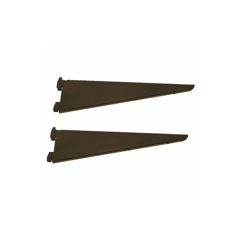 Wsporniki 17cm brązowe 2szt. mod.8000 do listwy regałowej mod.7000 DIS