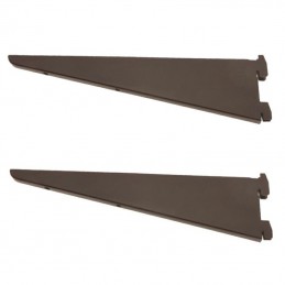 Wsporniki 27cm brązowe 2szt. mod.8000 do listwy regałowej mod.7000 DIS