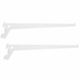 Wsporniki 35cm biały 2szt. mod. 8500 do listwy regałowej mod.6000