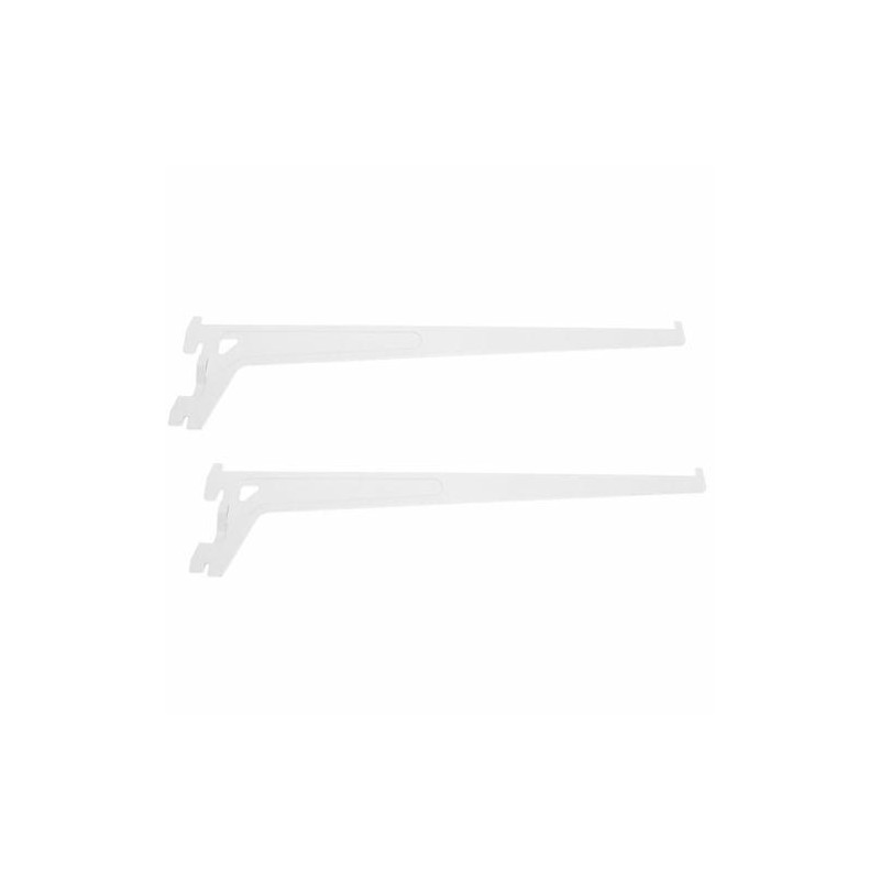 Wsporniki 35cm biały 2szt. mod. 8500 do listwy regałowej mod.6000