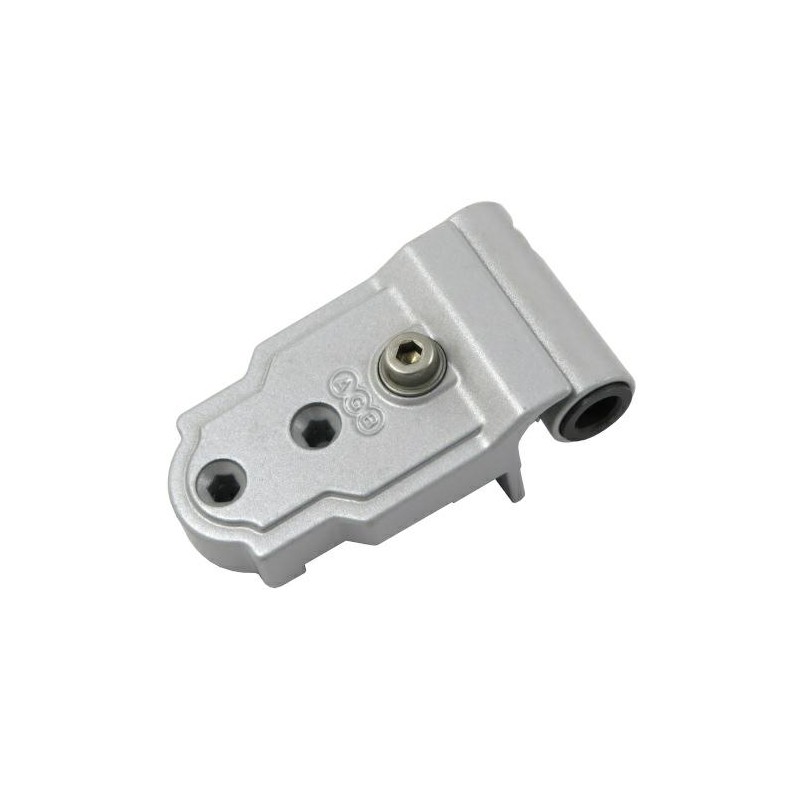 Zawias narożny 26x56x47,5x19 Prawy srebrny mat