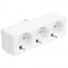 Rozgałęźnik elektryczny 3 gniazda biały mod.3210