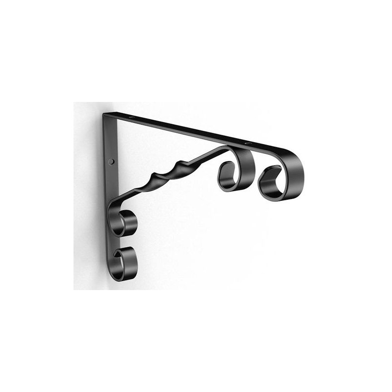 Wspornik półki stalowy czarny 130x130mm COUNTRY 13