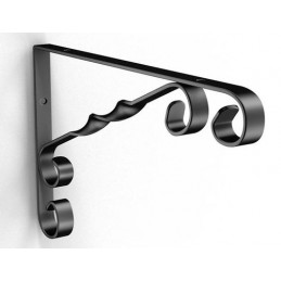 Wspornik półki stalowy czarny 280x180 mm COUNTRY 28