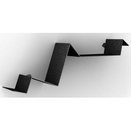 Półka ZIG ZAG czarna