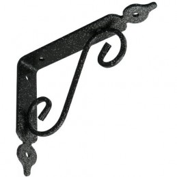 Wspornik półki stalowy czarny rustykalny 110x140mm TOSCANIA 14