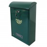 Skrzynka na listy 400x250x100mm stalowa zielona mod.2