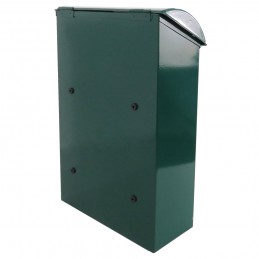 Skrzynka na listy 400x250x100mm stalowa zielona mod.2