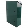 Skrzynka na listy 400x250x100mm stalowa zielona mod.2