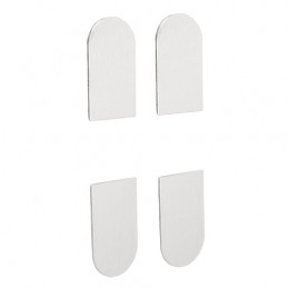 Osłonki zawiasu ECLIPSE 3.0 nikiel połysk komplet 4szt.