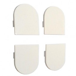 Osłonki zawiasu ECLIPSE białe komplet 4szt.
