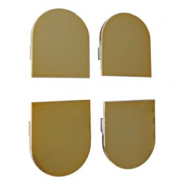 Osłonki zawiasu ECLIPSE mosiądzowane komplet 4szt.