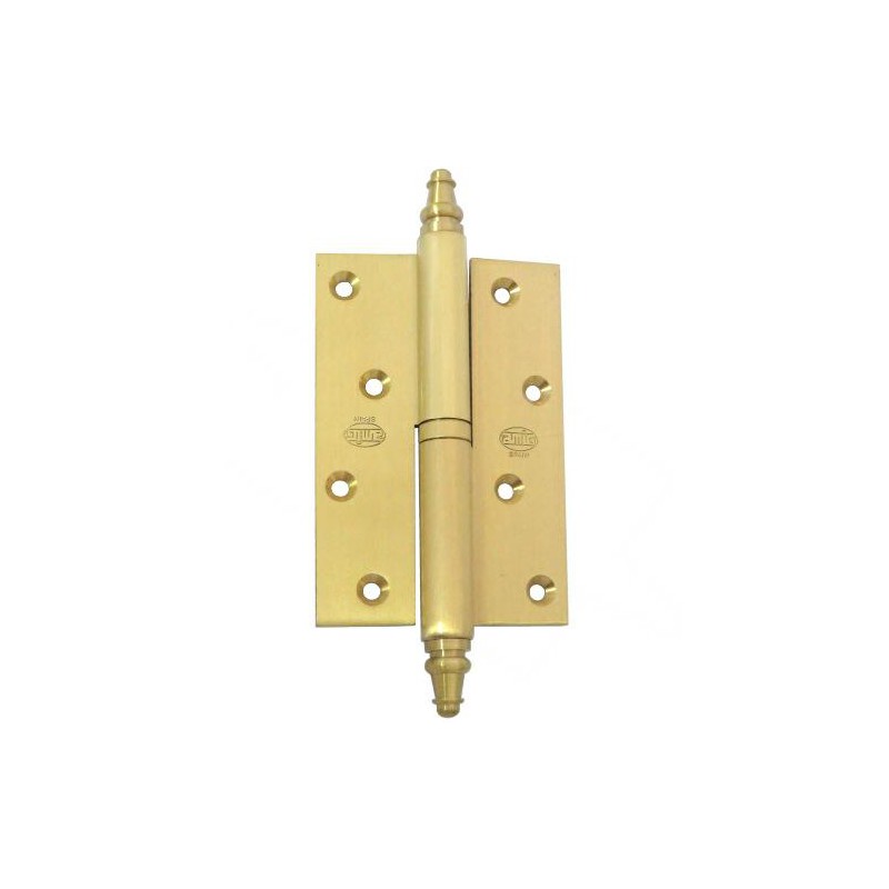 Zawias do drzwi 120x80mm mosiądz matowy LEWY (pl) mod. 415