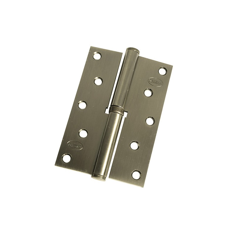 Zawias do drzwi 120x80mm stal złoto antyczne rozłączny PRAWY (pl) mod. 5007