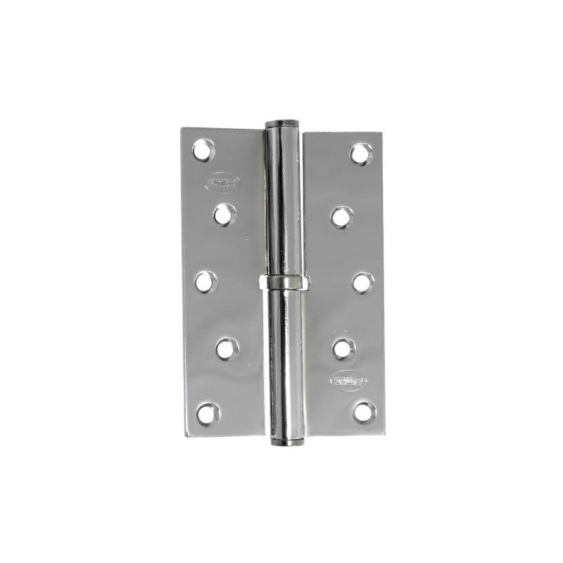 Zawias do drzwi 120x80mm stal chrom połysk rozłączny LEWY (pl) mod. 5007