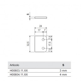 Podkładka 4mm pod hak XS