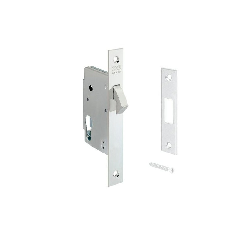 Zamek hakowy na wkładkę BT 45mm F22 prostokątne nikiel połysk