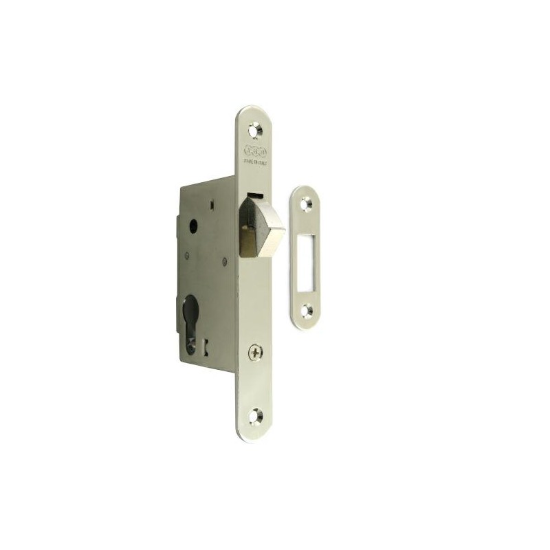 Zamek hakowy na wkładkę BT 50mm F22 niklowany mod. 701