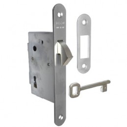 Zamek hakowy na klucz 60mm F22 chrom mat mod. 701