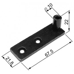 Zaczep czarny śr.10mm 21,8 AGB