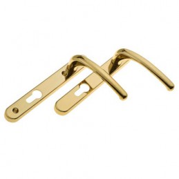 Klamka WINDSOR L/L wkładka 92 HX złota