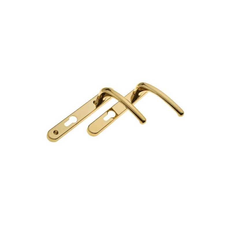 Klamka WINDSOR L/L wkładka 92 HX złota