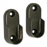 Wspornik drążka ubraniowego 30x15mm brązowy 2szt mod.7