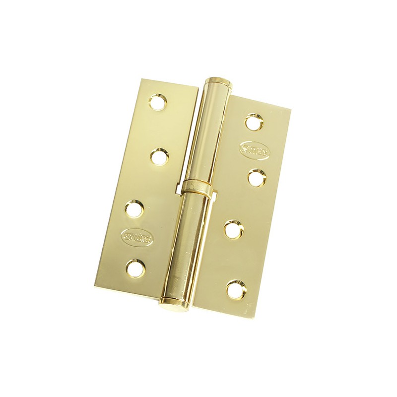 Zawias do drzwi 100x70mm stal mosiądzowany lakierowany rozłączny PRAWY (pl) mod. 5007A