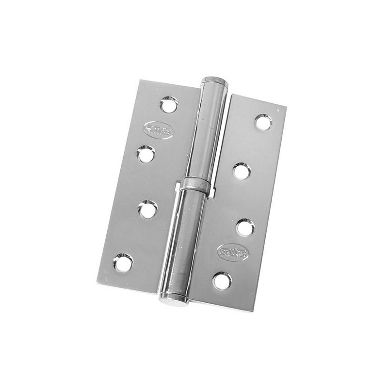 Zawias do drzwi 100x70mm stal chrom połysk rozłączny LEWY (pl) mod. 5007A