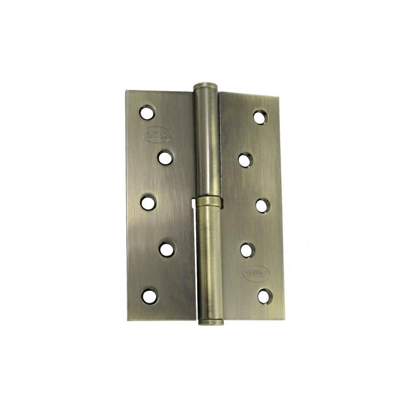 Zawias do drzwi 120x80mm stal złoto antyczne rozłączny LEWY (pl) mod. 5007A