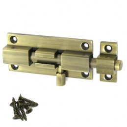 Zasuwka mosiężna 80mm złoto antyczne mod. 700