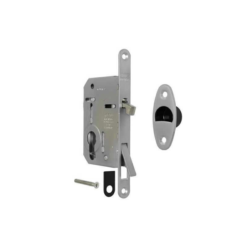 Zamek hakowy na wkładkę 50mm chrom mat F16 mod. WAVE Scivola Tre Class