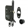 Zamek hakowy łazienkowy 50mm czarny F16x160mm mod. WAVE Scivola Tre Class