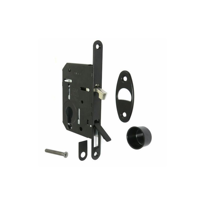 Zamek hakowy na wkładkę 50mm czarny F16x160mm WAVE Scivola Tre Class