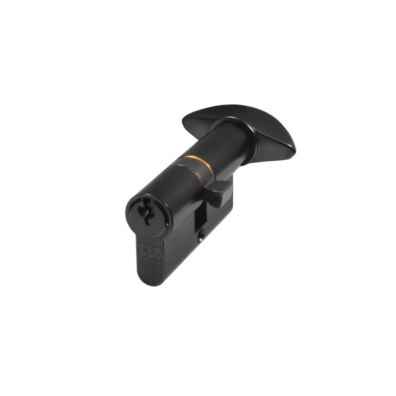 Wkładka z gałką do drzwi 60mm G30/30 czarny mat mod.600