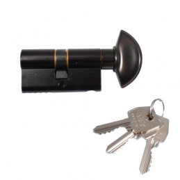 Wkładka z gałką do drzwi 60mm G30/30 czarny mat mod.600