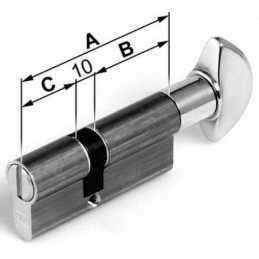 Wkładka mod.600-60 G30/30 z gałką mosięż