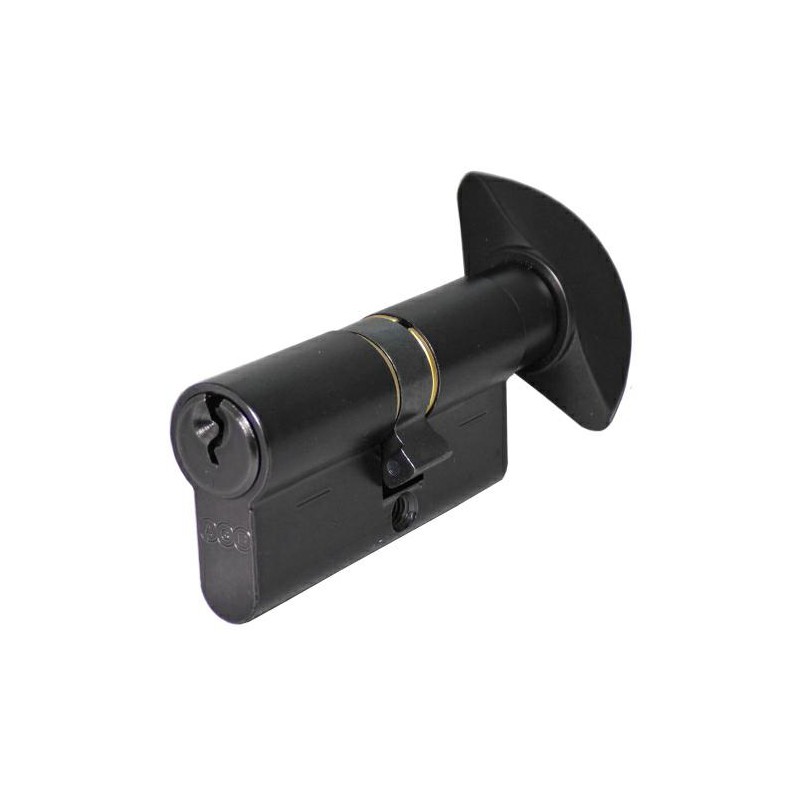 Wkładka z gałką do drzwi 64mm G27/37 czarny mat mod.600