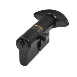 Wkładka z gałką do drzwi 65mm G30/35 czarny mat mod.600