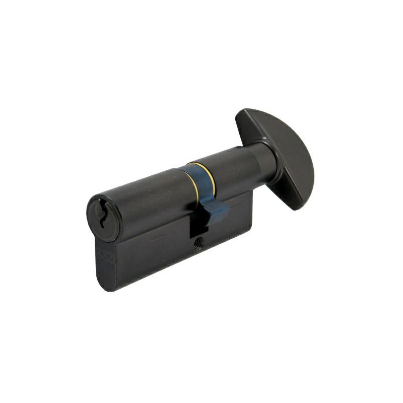 Wkładka z gałką do drzwi 70mm G30/40 czarny mat mod.600