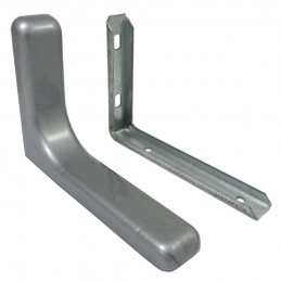 Wspornik półki srebrny 80x117mm mod. LEONARDO, 2szt.