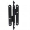 Zawias do drzwi 134x54mm stal czarny rozłączny PRAWY (pl) mod. 606