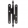 Zawias do drzwi 134x54mm stal czarny rozłączny LEWY (pl) mod. 606
