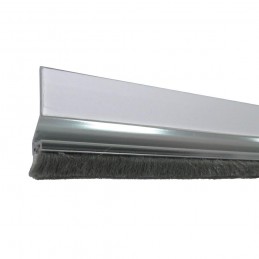 Uszczelniacz drzwiowy 1m srebrny ze szczotką przyklejany mod.2