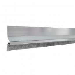 Uszczelniacz drzwiowy 1m srebrny ze szczotką przyklejany mod.2